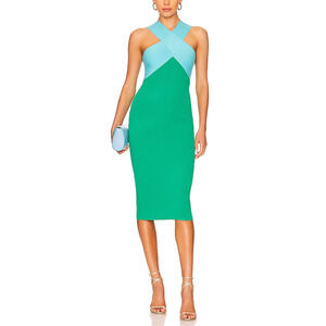 Le Superbe Midi Green Dress Size XS